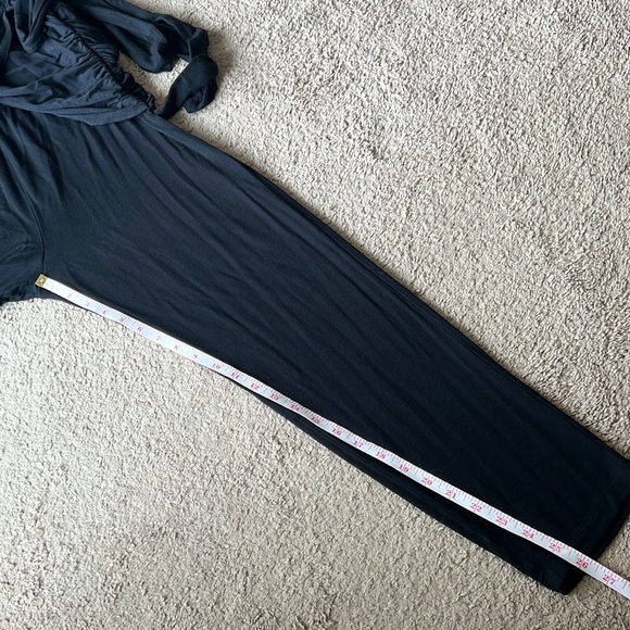 Anthropologie Saturday Sunday Black Aisling Wrap Soft Jumpsuit Small - Picture 7 of 7